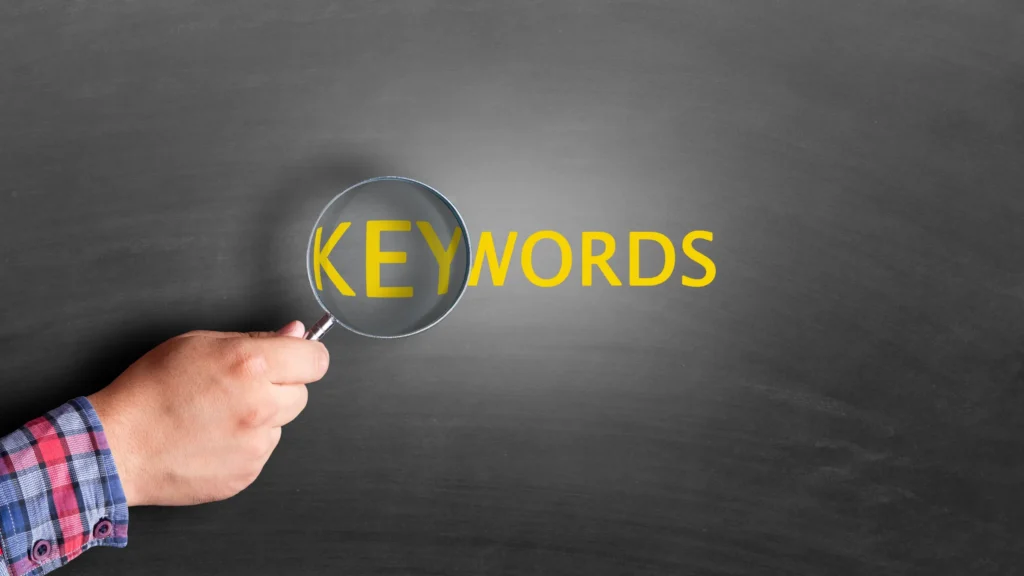 Tailoring your website to your specific needs, illustrating the word keyword.